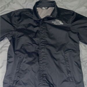 Black north face windbreaker/ rain coat size small
